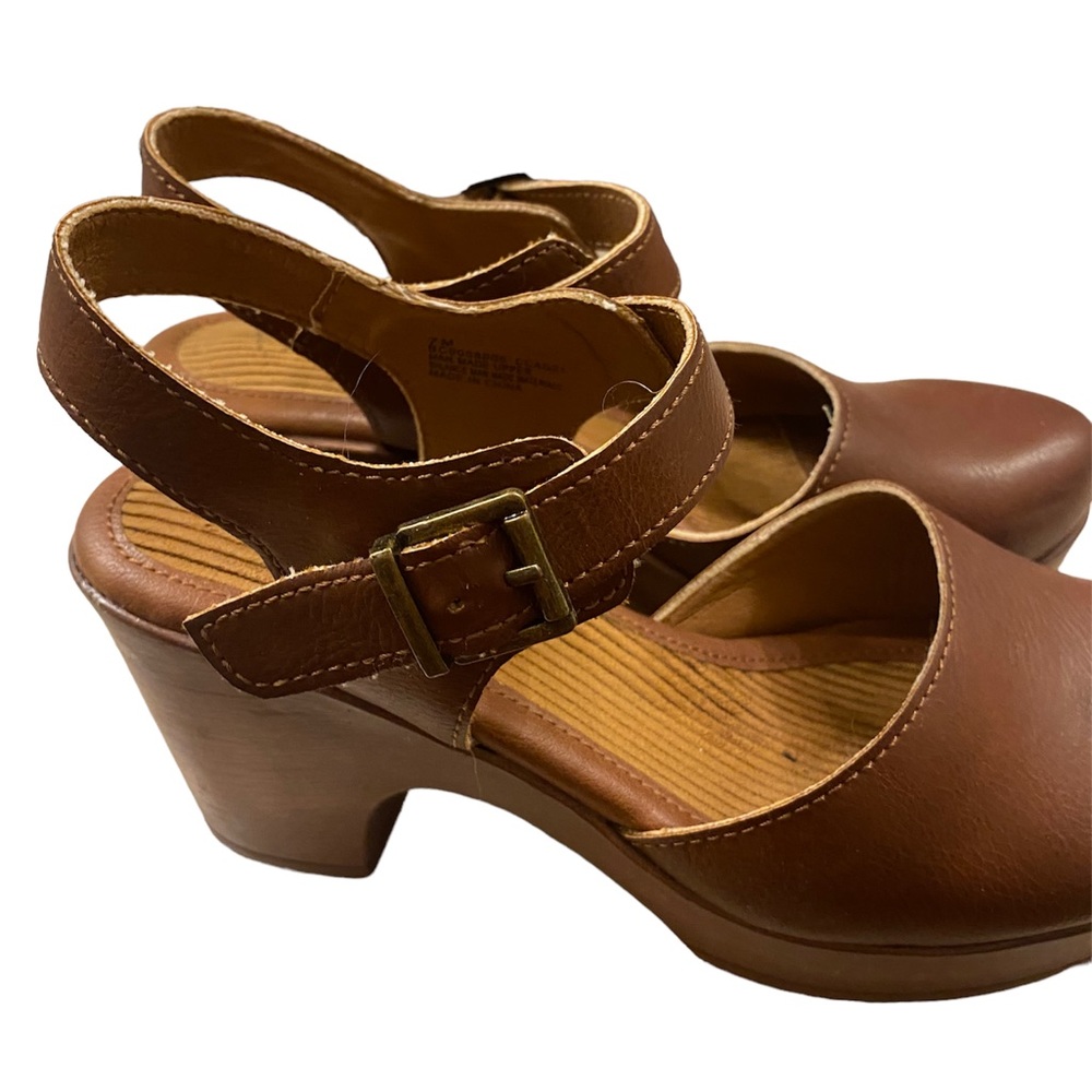 B.O.C. Brown Clogs size 7